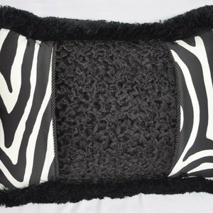 Decorative Pillow - Zebra Print Decor - Zebra Print Fabric
