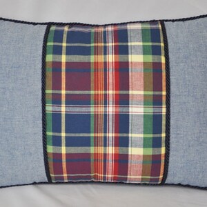 Accent Pillows - Plaid Accent Pillows - Blue Pillows