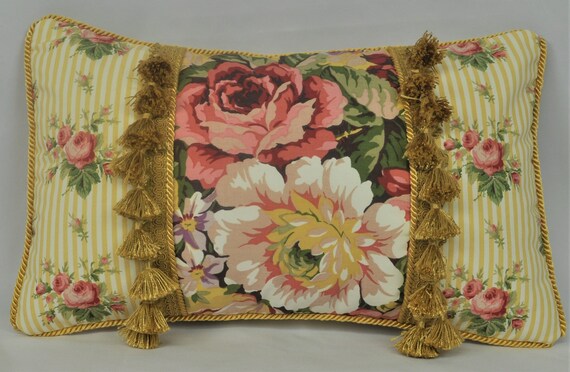 Decorative Pillows Accent Pillows Vintage Floral Pillows Etsy