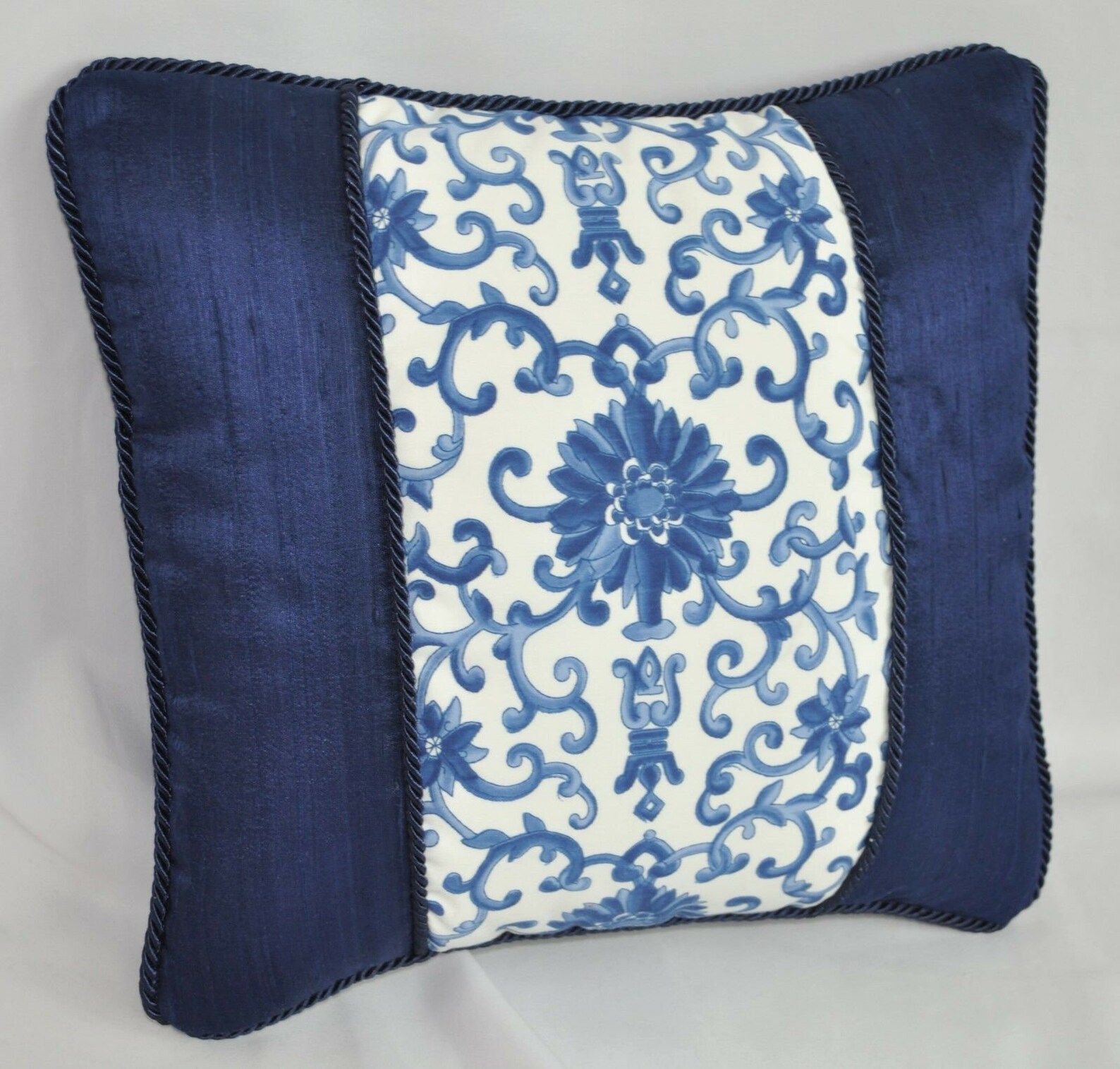 Decorative Pillow Accent Pillow Blue and White Decor Etsy