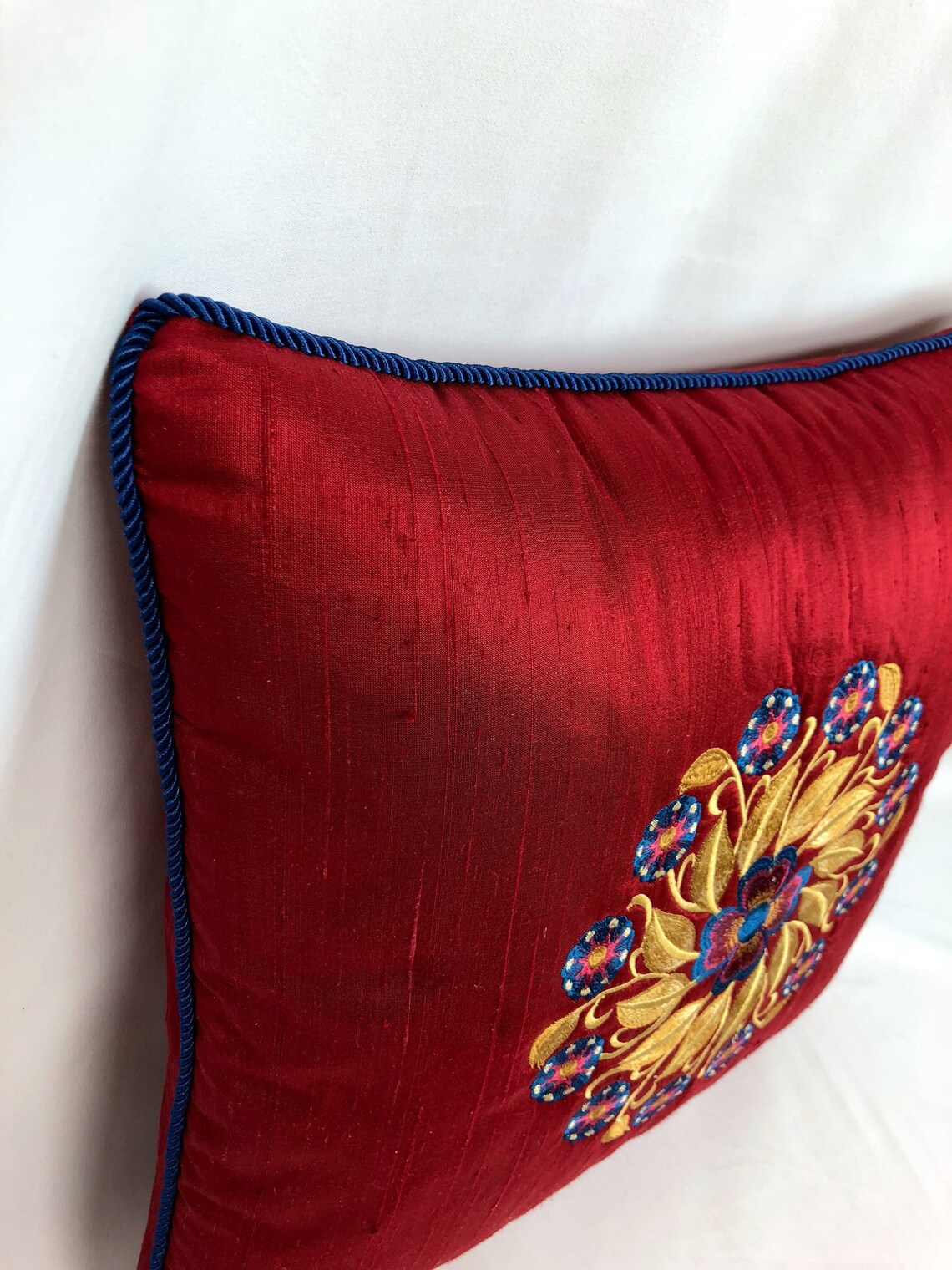 Embroidered Pillows decorative Pillows Etsy