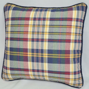 Accent Pillow - Decorative Pillow - Plaid Pillows