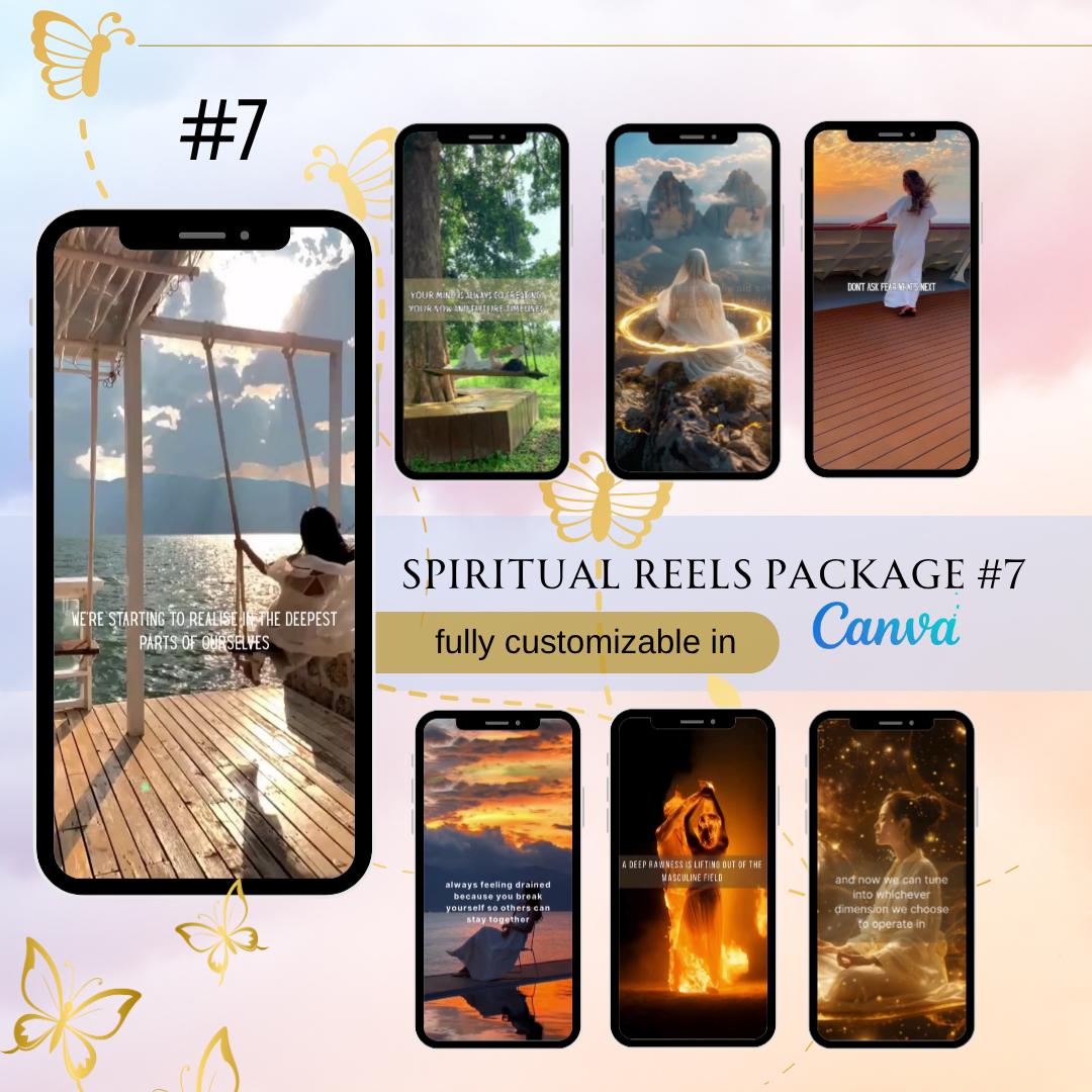7th package Spiritual Instagram Template, Instagram Reels, Spiritual Coach, Reels Video Template