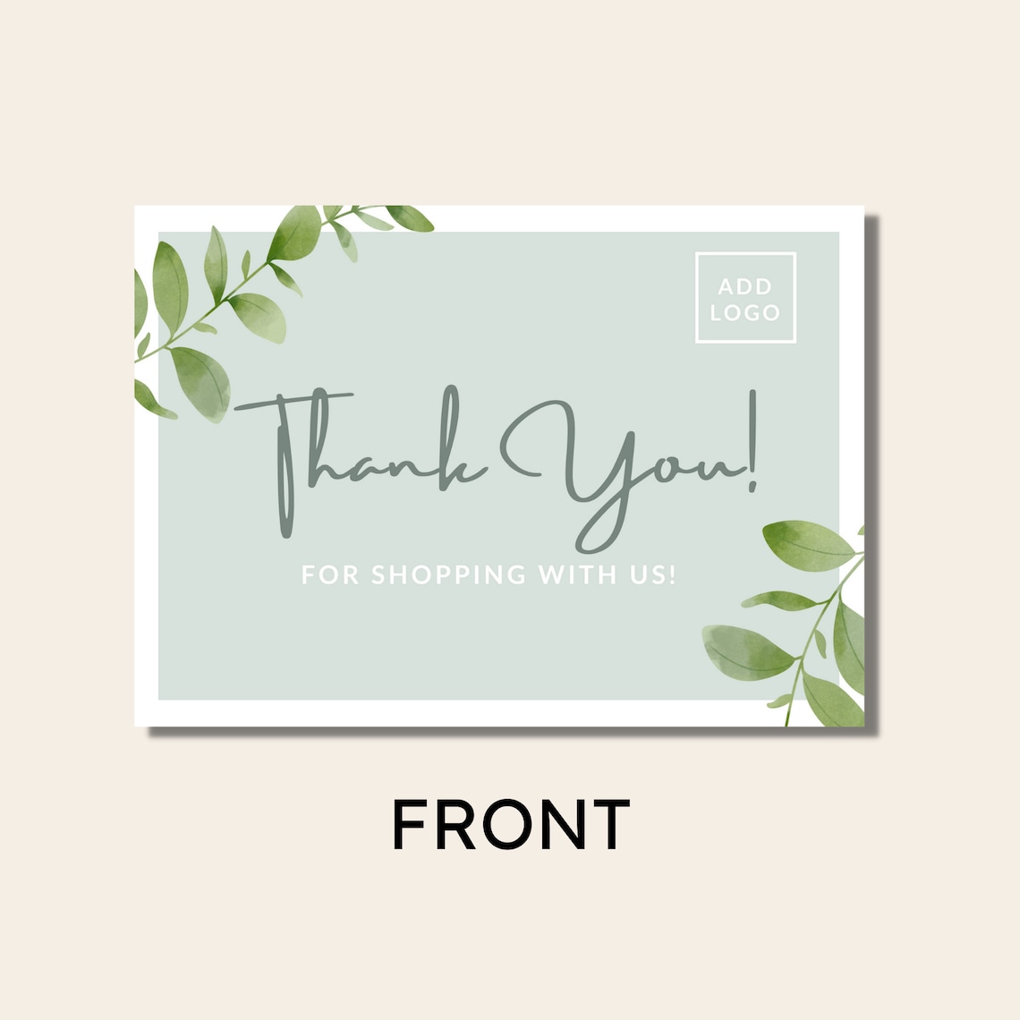 Etsy Thank You Cards, Etsy Thank You Note Template, Business Thank You Note Printable, Business