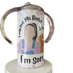 Ms.Rachel stainless steel 12 oz tumbler with sippy cup lid and lid with straw!