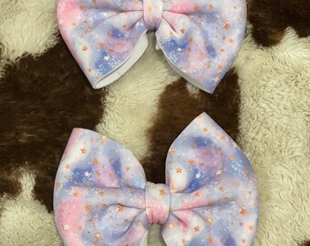 Purple and Pink Galaxy 5in Hairbow