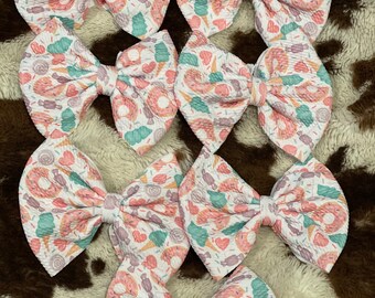 Ice cream and treats 5 in hair bow