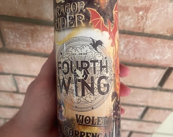 Fourth Wing/Iron Flame/Onyx Storm 20 oz stainless steel tumbler with straw