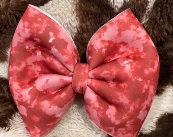 Red an pink 5in Hairbow