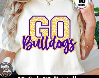 Football Bulldogs, Bulldogs Léopard, Fierté De Bulldogs, Mascotte De Bulldogs, Esprit De Lycée, Sublimation De La Mascotte D'équipe De Sport PNG