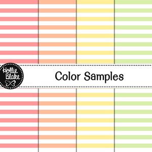 SALE 16 Pastel Stripes Seamless Digital Papers Rainbow Digital Paper ...