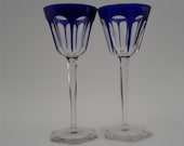 Baccarat Roemer Crystal Wine Glasses in Baccarat Harcourt model created in 1841 - 6 Sets Available