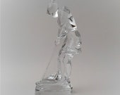 Baccarat Crystal Lady Golfer in Beautiful Condition - 9 quot x 2-1 2 quot x 2-1 2 quot - FLAWLESS