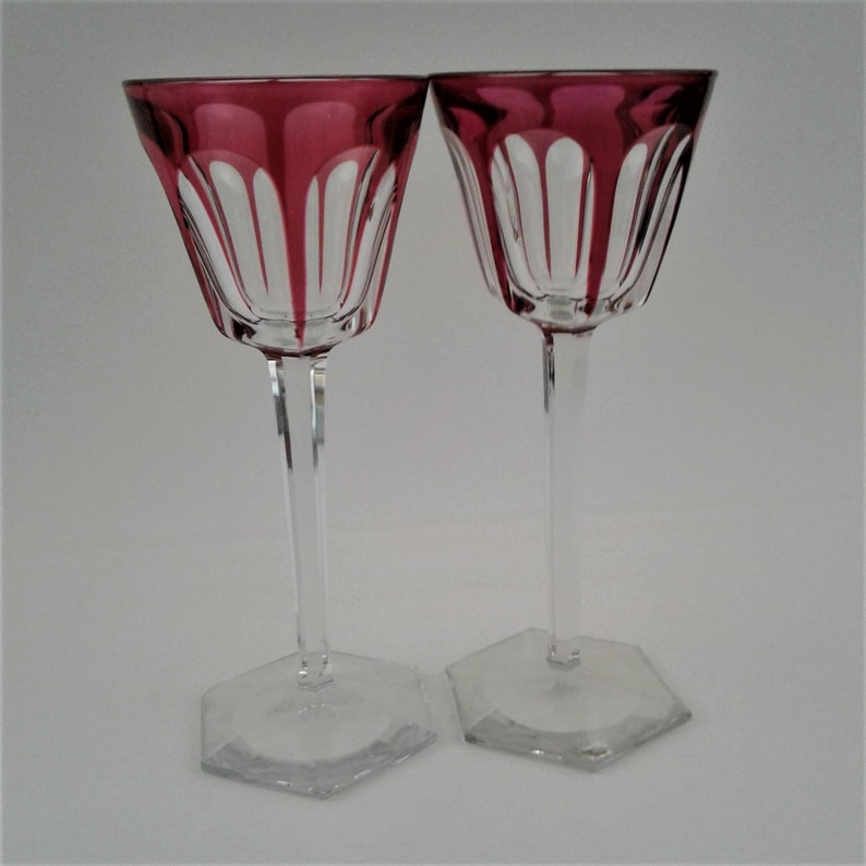 Baccarat Roemer Crystal Wine Glasses in Baccarat Harcourt Etsy