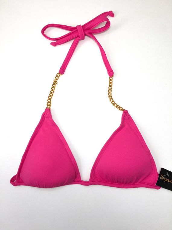 pink bikini top