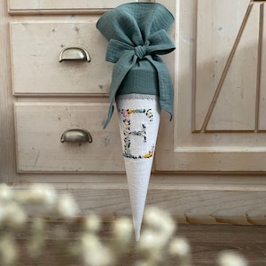 Schultüte Blumen personalisiert, KitaTüte Geschwistertüte