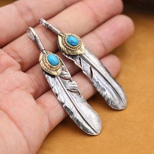 Takahashi Goros Feather Bird Necklace, Bracelet, Bangle Retro Sterling Solid 925 Silver Man Lady Gift Fashion Pendant Hip Hop style