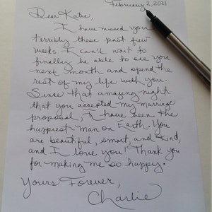 Handwritten Letter for your Loved One, Handwriting Service, Love Letter, Handwritten Poems, Prayers, Quotes, Thank You Letters, Wedding Vows