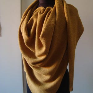 EDEL triangular scarf, stole, scarf, knitted from the finest wool 100% alpaca wool, baby alpaca