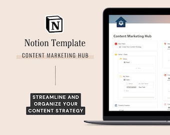 Content Marketing Hub - All-in-One-Vorstellungsvorlage für Teams, Content-Planung und Strategie