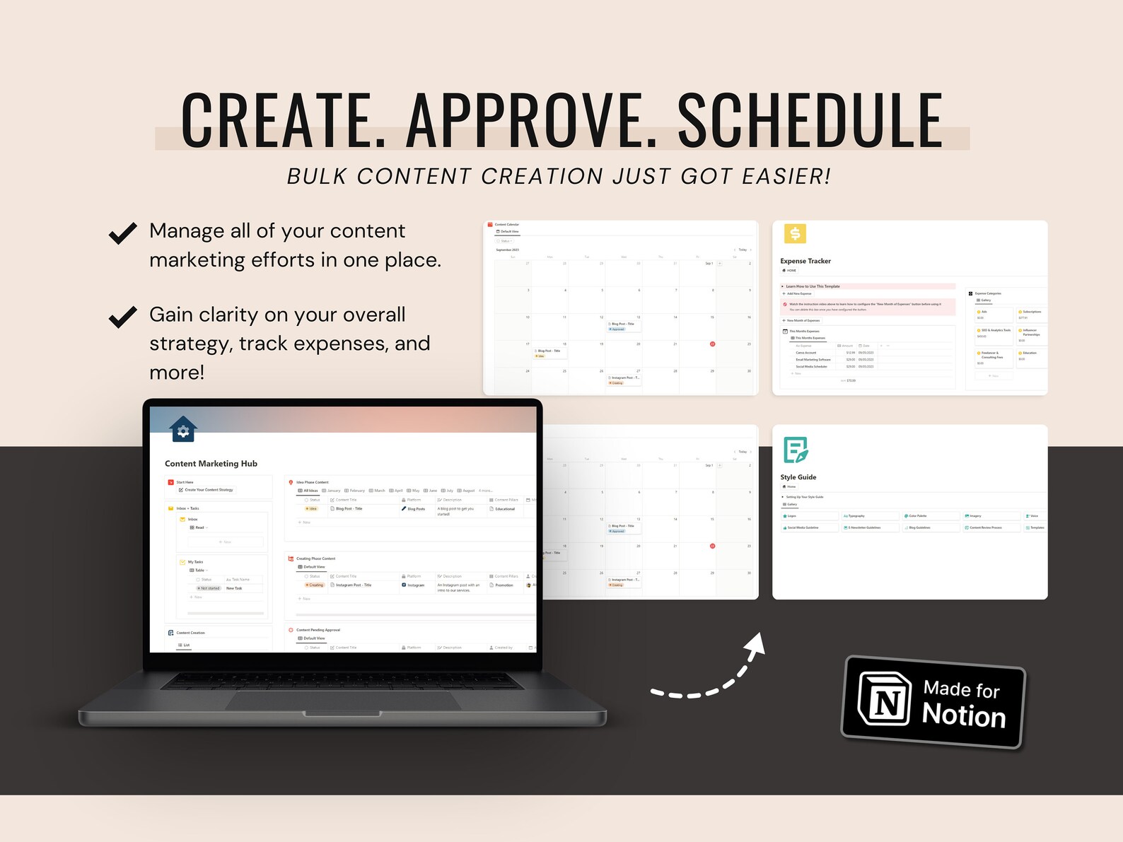 Content Marketing Hub - All-in-one Notion Template for Teams, Content ...