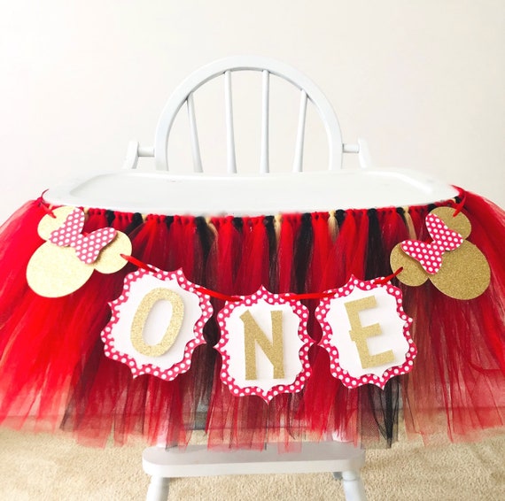 Minnie Mouse 1st Birthday Decorations Red And Black