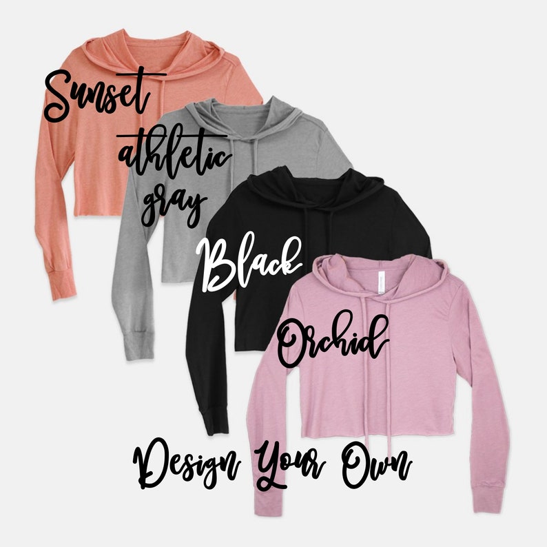 design your own cropped hoodie