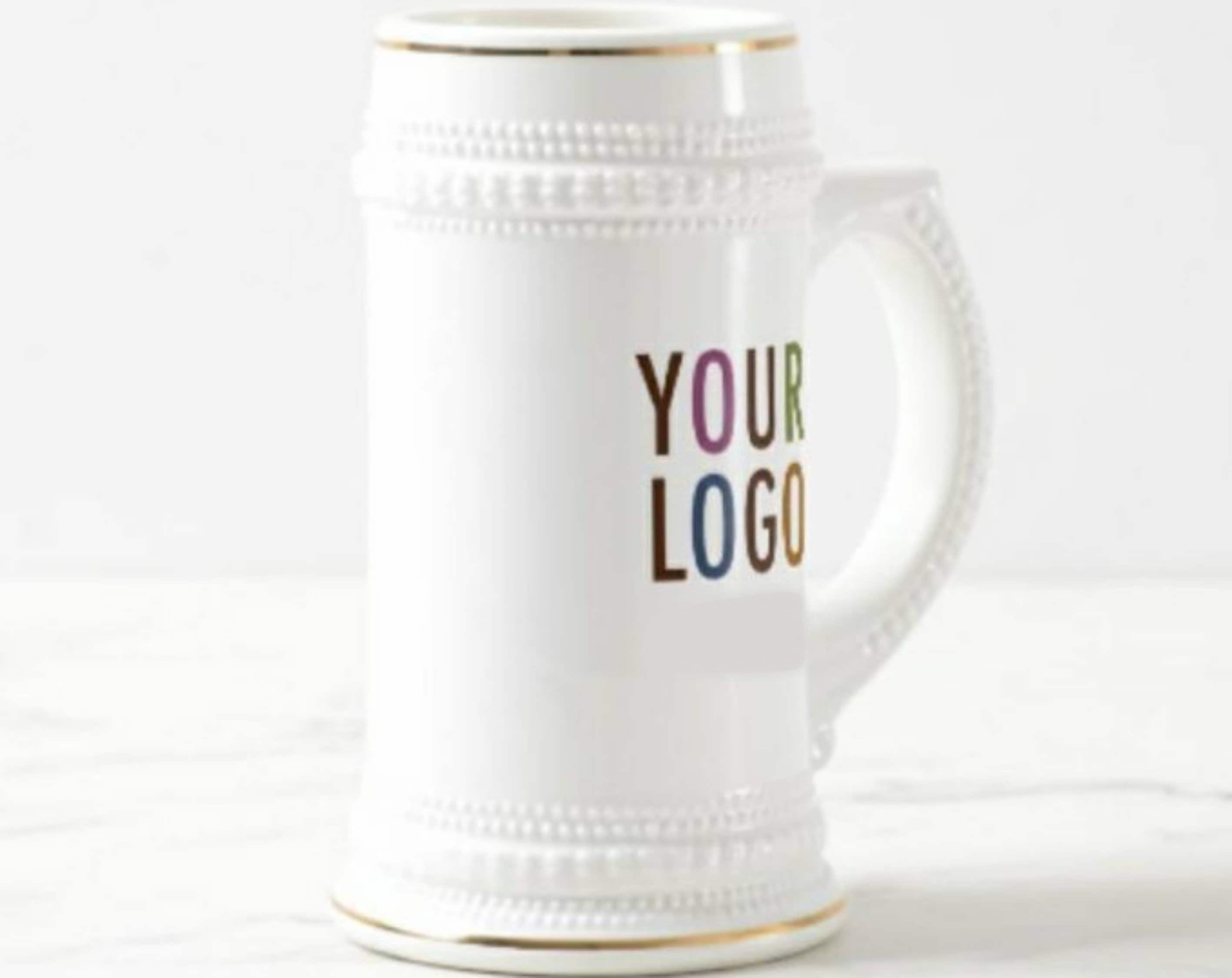 personalized beer stein with family crest