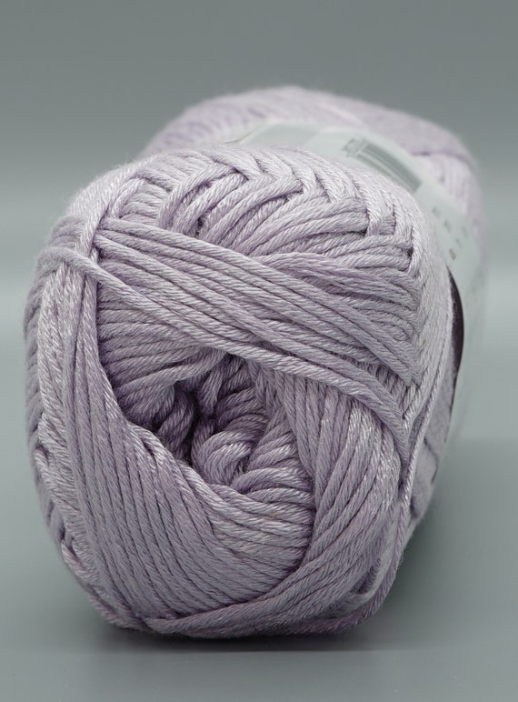 Lion Brand Yarn 24-7 Cotton Lilac Medium Mercerized Cotton Purple Yarn 3  Pack 
