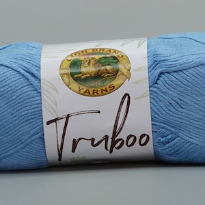 Lion Brand Truboo 106 Blue Bamboo yarn