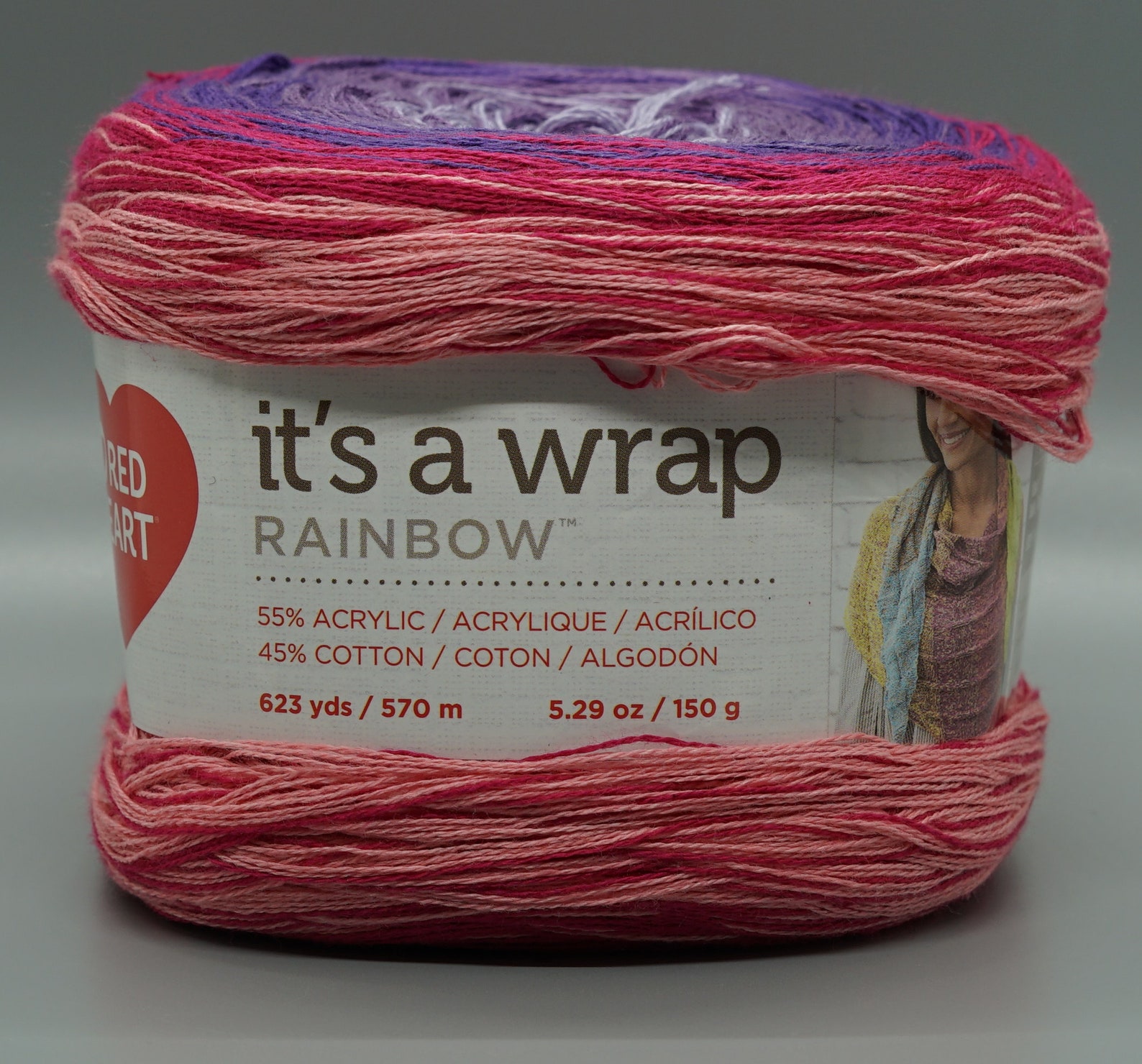 Red Heart its a Wrap Rainbow Yarn 9357 Parfait CYC 1 Etsy