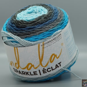 Lion Brand Mandala Sparkle 315 Aquarius Yarn