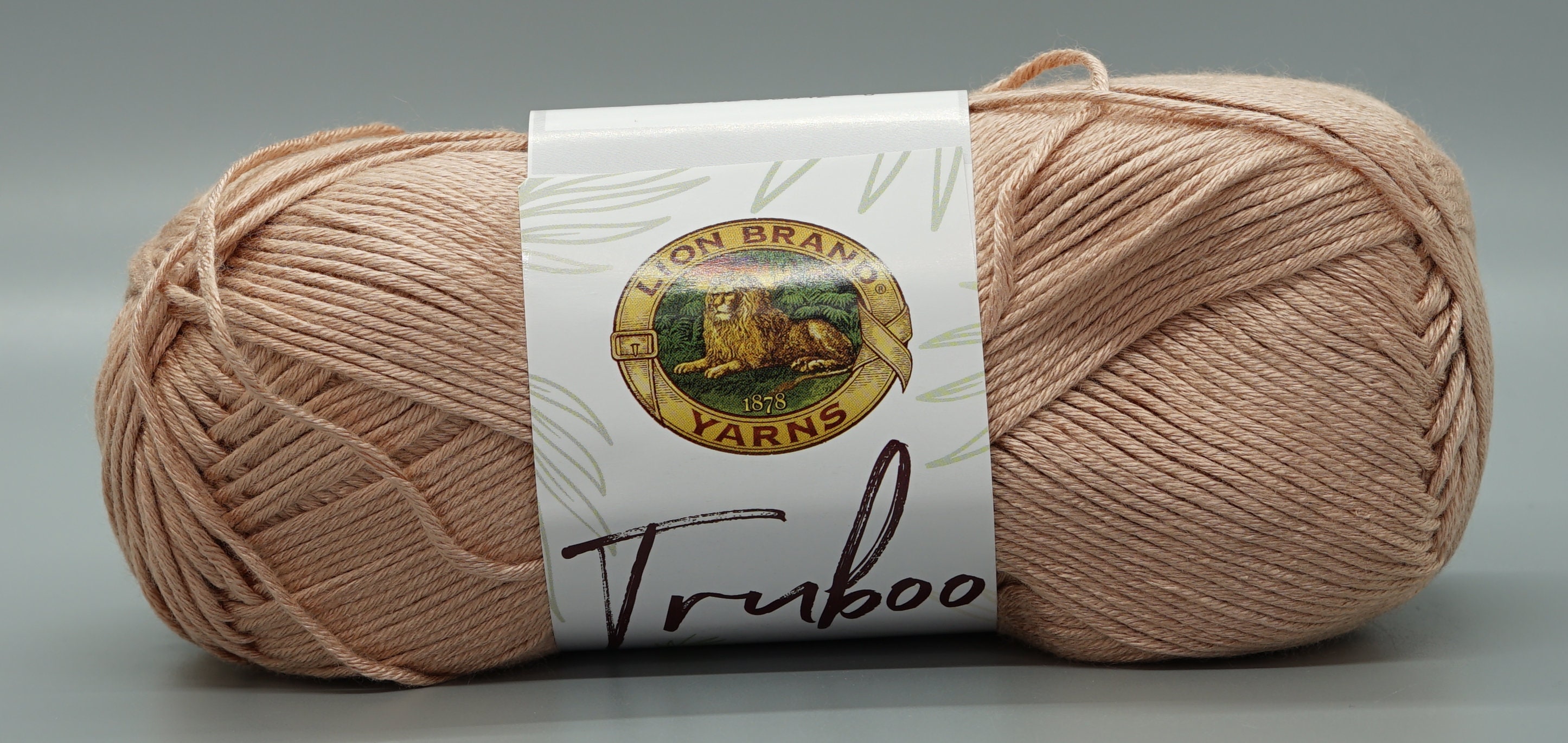 Lion Brand Truboo 123 Tan Yarn Bamboo Yarn 