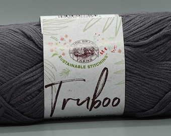 Lion Brand Truboo 150 Slate Yarn Bamboo yarn