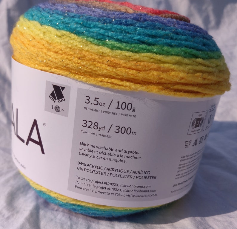 Lion Brand Mandala Sparkle 303 Hercules Yarn Etsy
