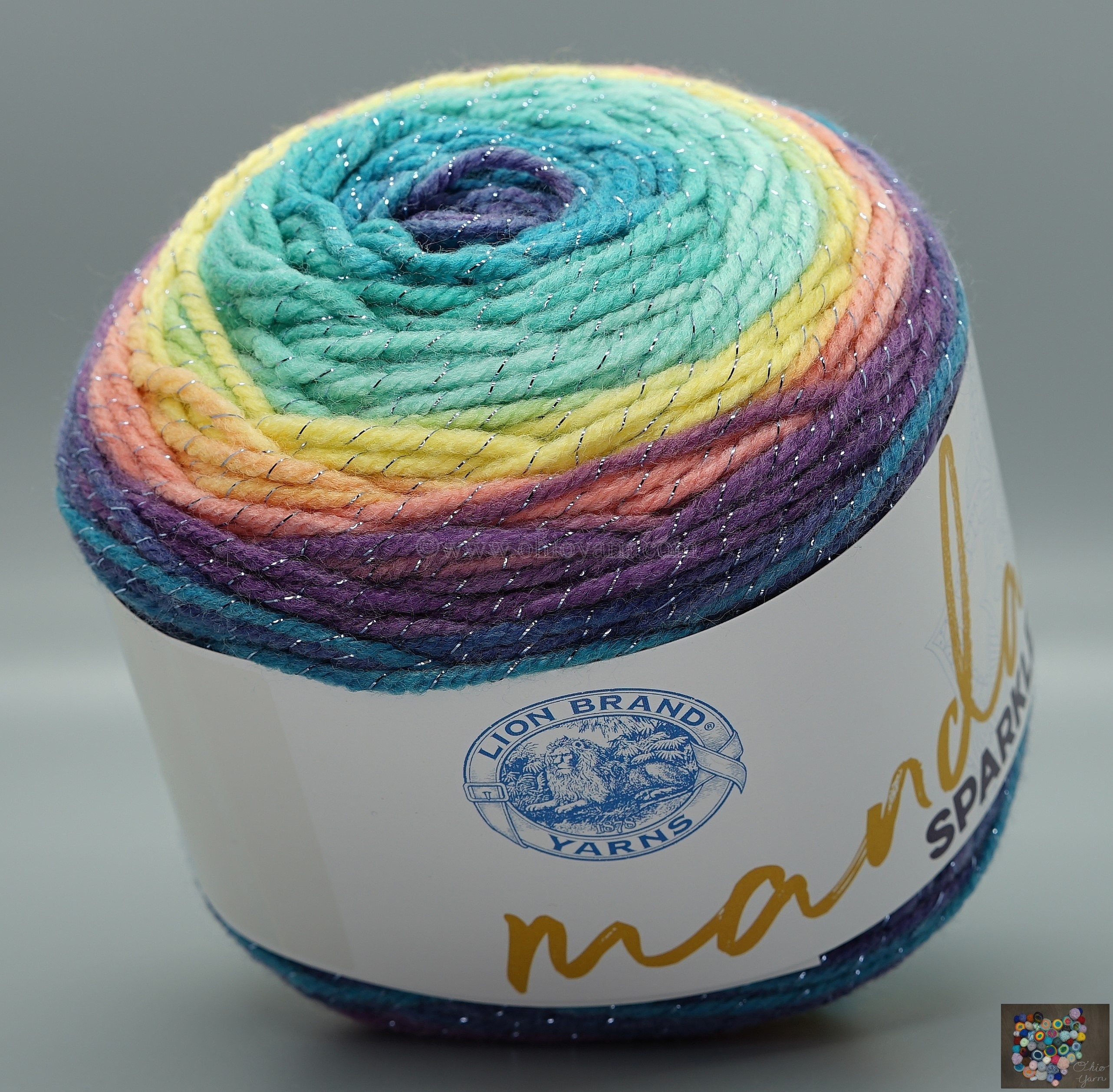 Mainstays 5 oz Sparkle Acyrilic Yarn, 97% Acyrilic 3% Other Fiber, Sweet Violet, Purple