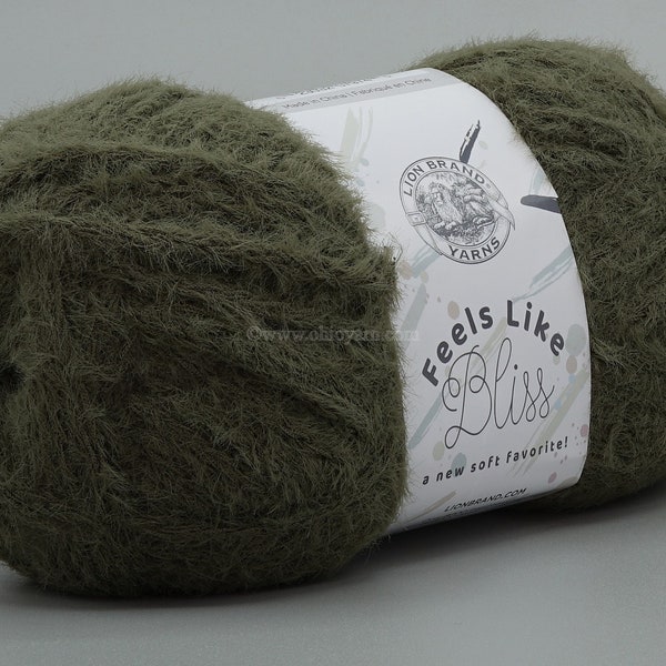 La marque Lion se sent comme Bliss Yarn 174 Olive