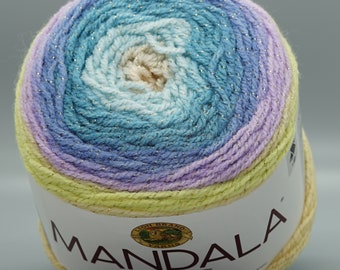 Lion Brand Mandala Sparkle 308 Orion yarn