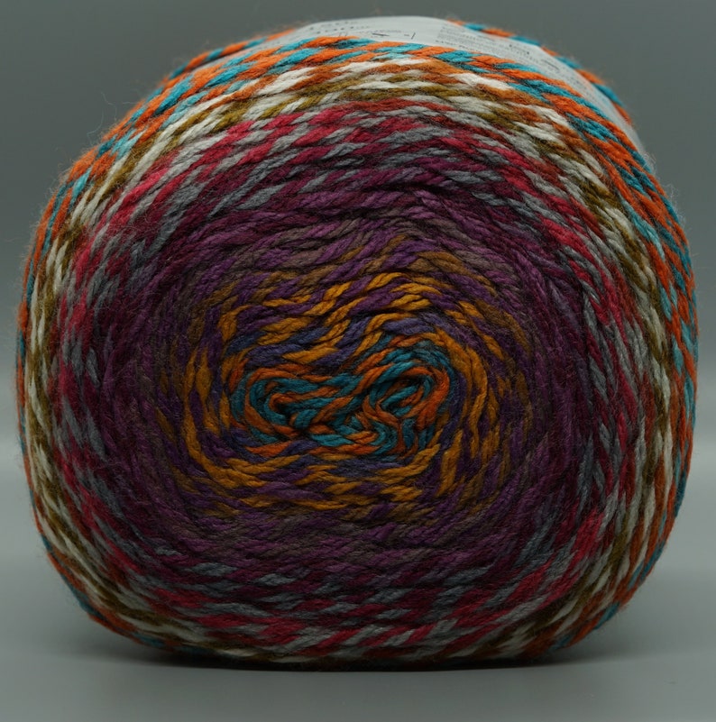 Lion Brand Mandala Tweed Stripes Yarn 218 Wishing Well Etsy