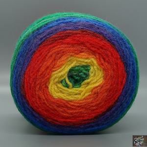 Lion Brand Mandala Baby 201 Rainbow Falls yarn