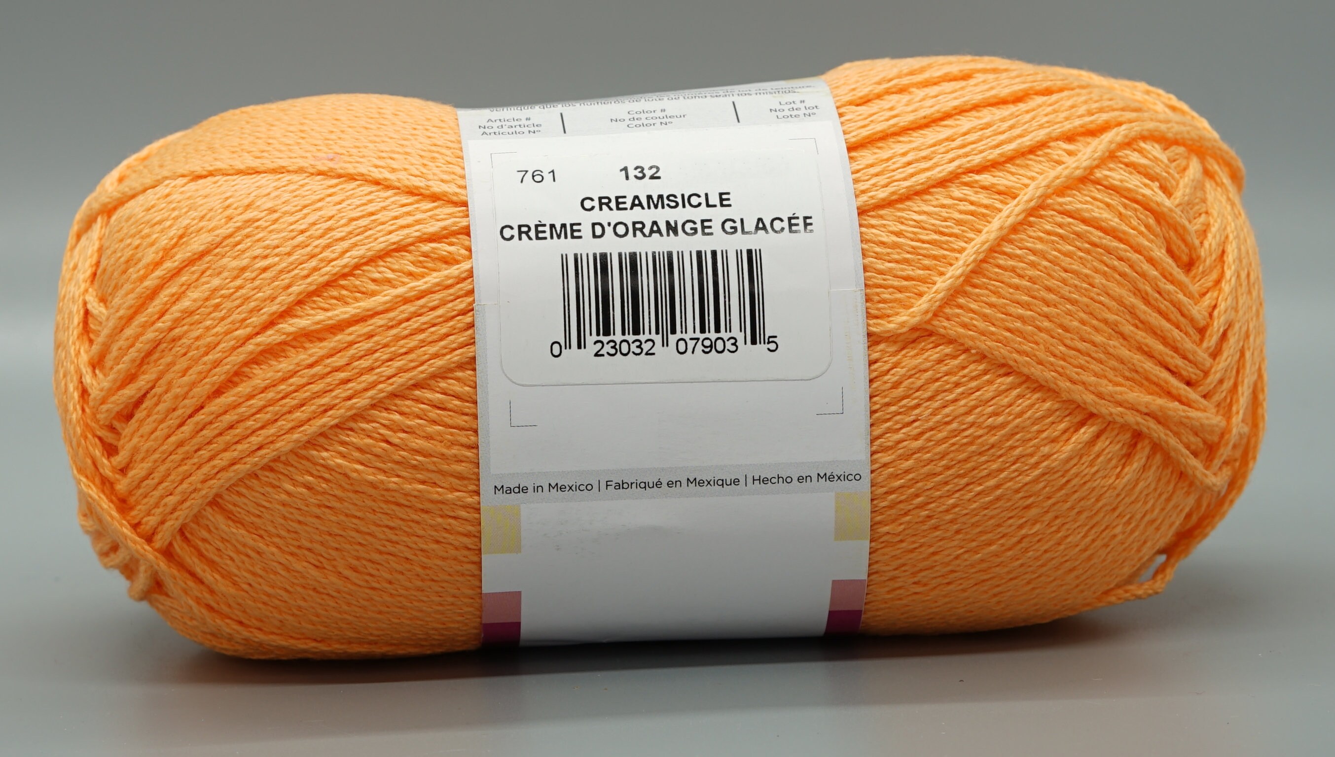 Lion Brand 24/7 Cotton 132 Creamsicle Yarn 100 Mercerized Etsy