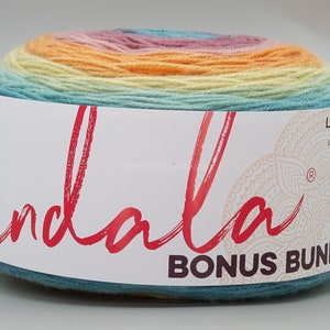 Lion Brand Mandala Bonus Bundle Garn | Sasquatch Farbe | 300g / 1080m