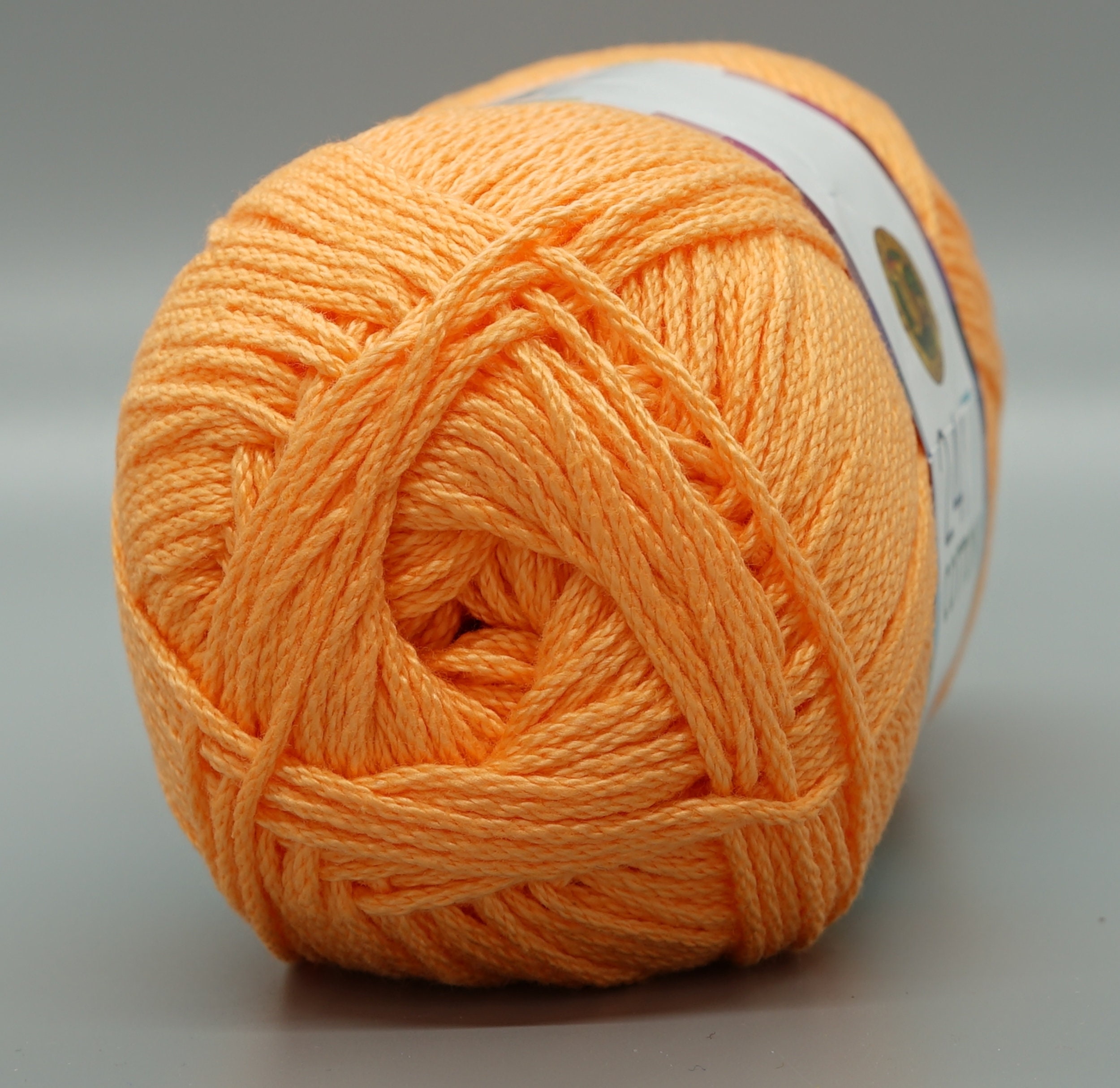 Lion Brand 24/7 Cotton 132 Creamsicle Yarn 100 Mercerized Etsy