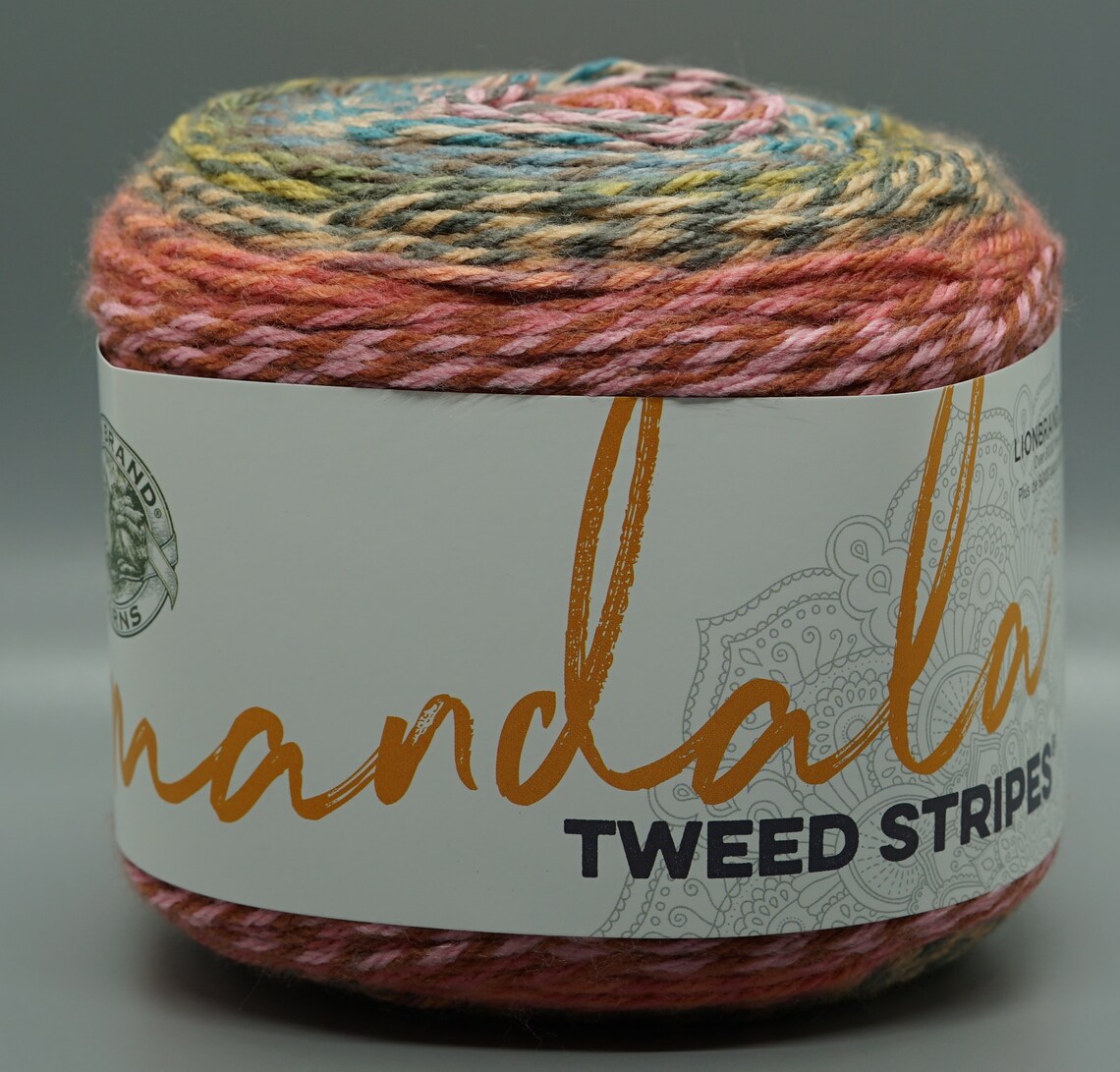 Lion Brand Mandala Tweed Stripes Yarn 219 Cats Eye Etsy