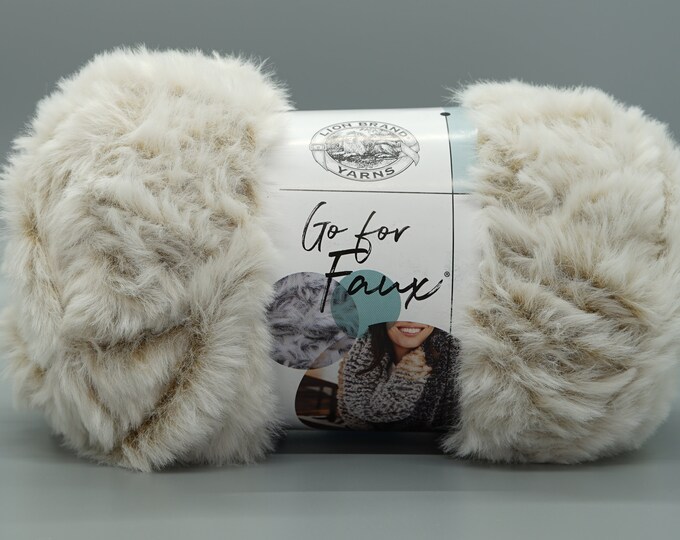 Lion Brand Go for Faux 211 Blonde Elk Etsy