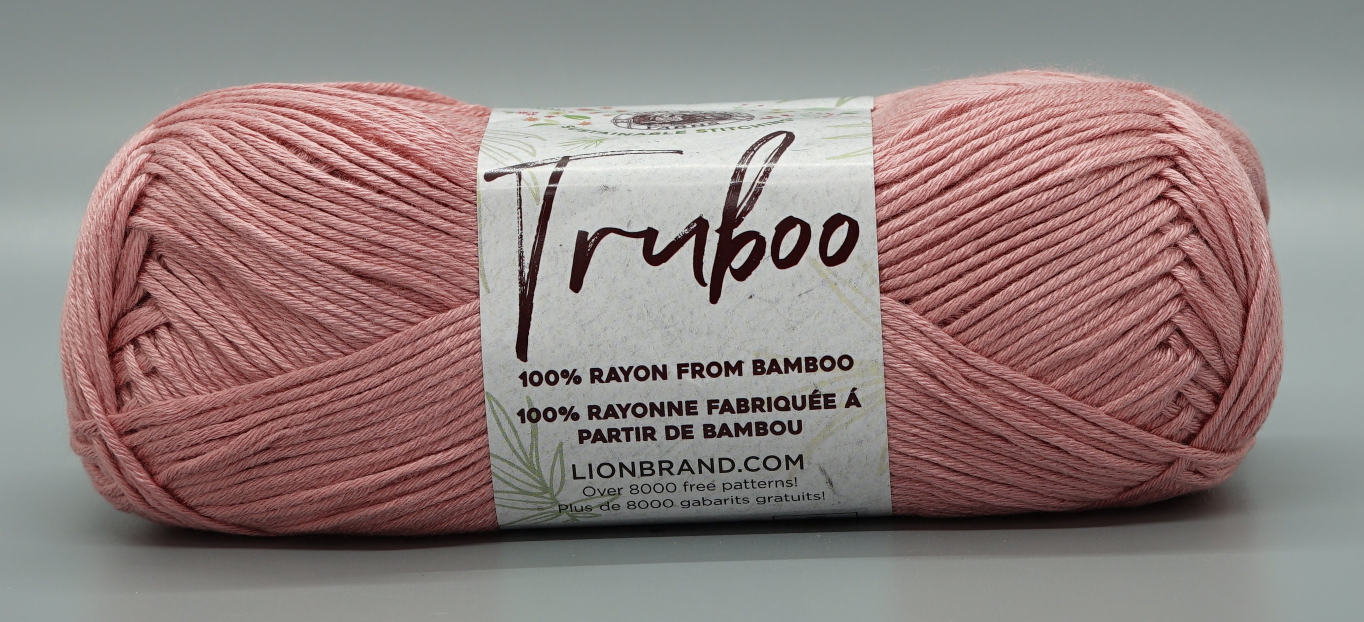 (3 Pack) Lion Brand Yarn Truboo Yarn, Cameo