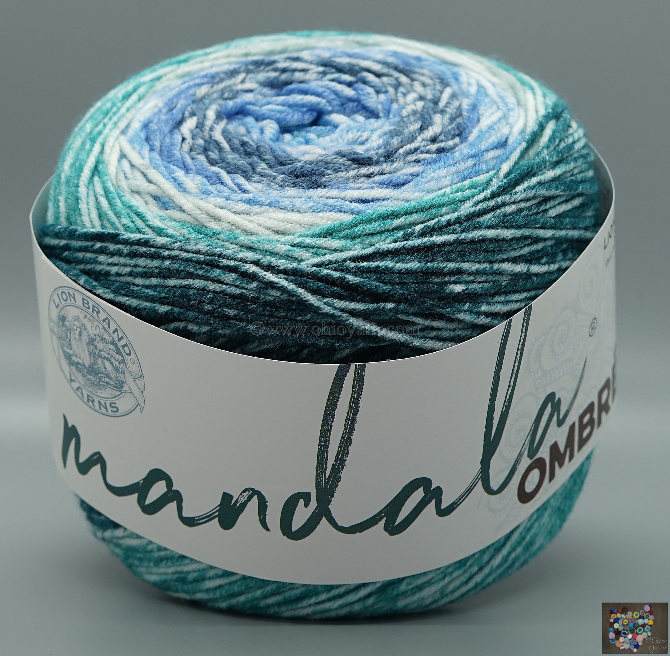 Lion Brand Yarn Haul  Mandala Tweed Stripes Yarn Cakes 