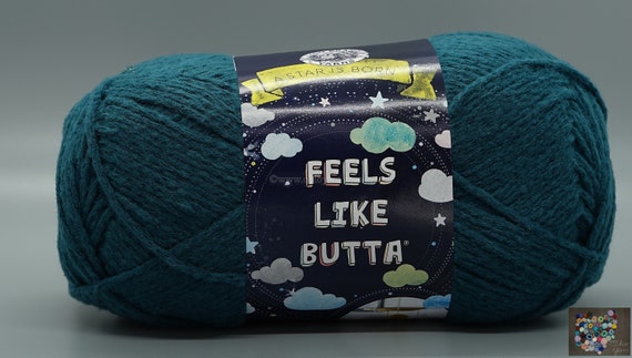 Lion Brand Yarn Feels Like Butta Soft Yarn for Crocheting and Knitting,  Velvety, 1-Pack, Black