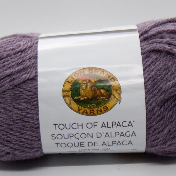 Lion Brand Touch of Alpaca 146 Purple Aster