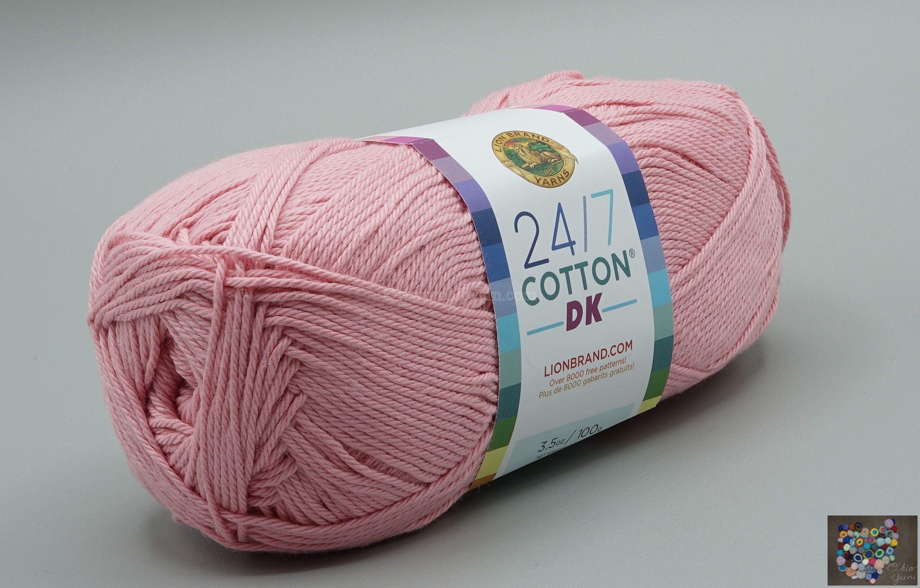 Lion Brand 24/7 Cotton DK Yarn 101 Cameo -  Denmark